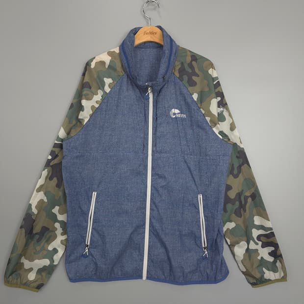 네파 NEPA 배색 카모 바람막이 점퍼 110