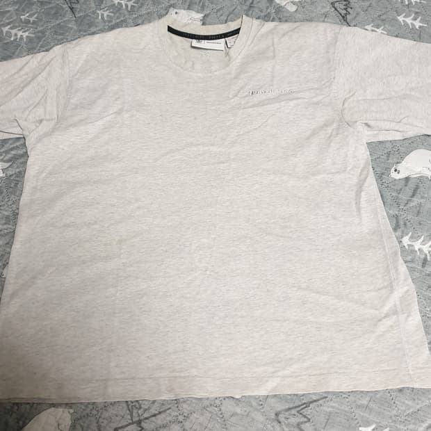 아디다스x휴먼레이스 오버핏 반팔티 멜란지 (L)