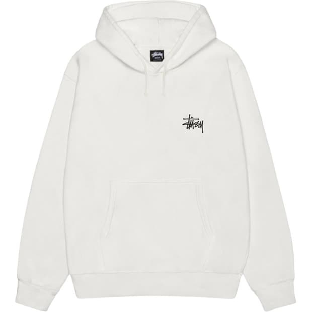 스투시 베이직 피그먼트 다이드 후드 내츄럴s