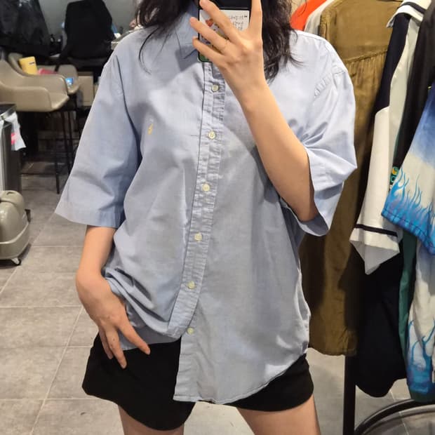 [NO.9] 폴로 반팔 셔츠 하늘(소라)