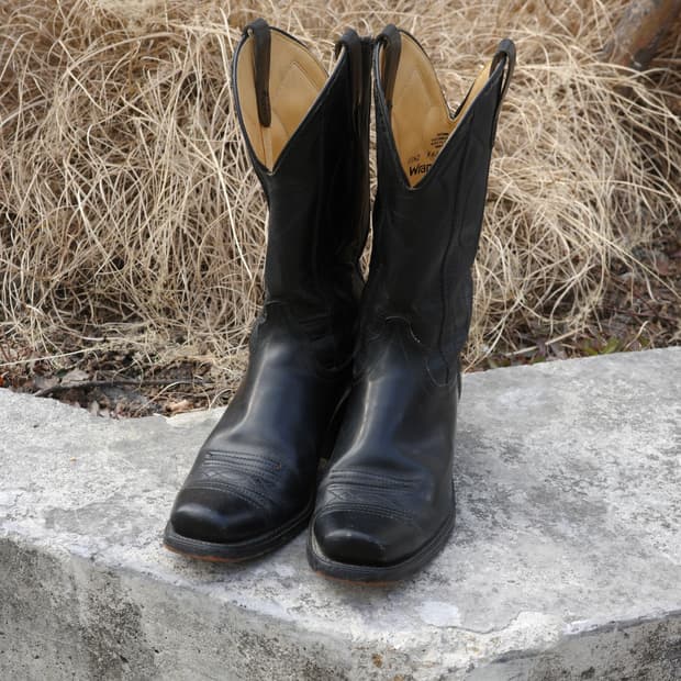 80s Wrangler 스퀘어토 웨스턴 부츠