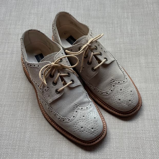 (6.5) Loake 로크 JACK 샌드 스웨이드 브로그 슈즈