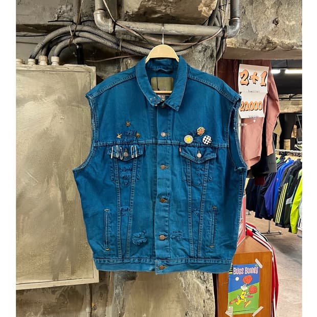리바이스 베스트 자켓 블루 #csz3017