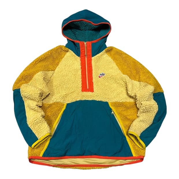 ✨ (바배) 나이키 헤리티지 뽀글이 쉐르파 아노락 반집업