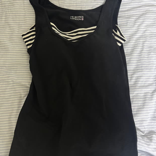 빈티지 민소매 탑