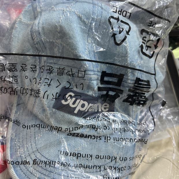 21fw 슈프림 데님 캠프캡