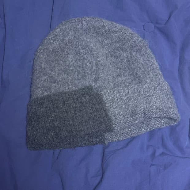 0tape 리버시블 비니 그레이