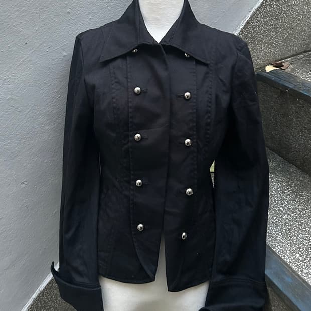 2000s JPN 고딕 블랙 나폴레옹 자켓