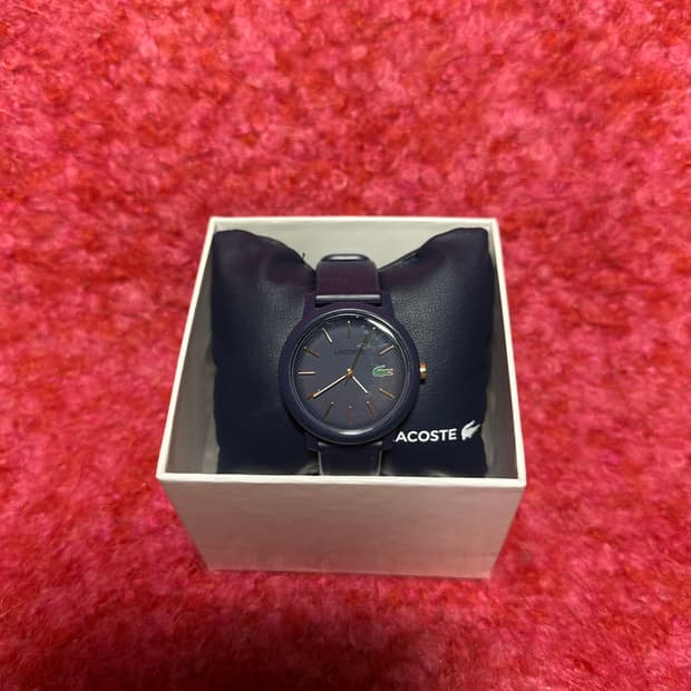 라코스테 실리콘밴드 네이비 시계