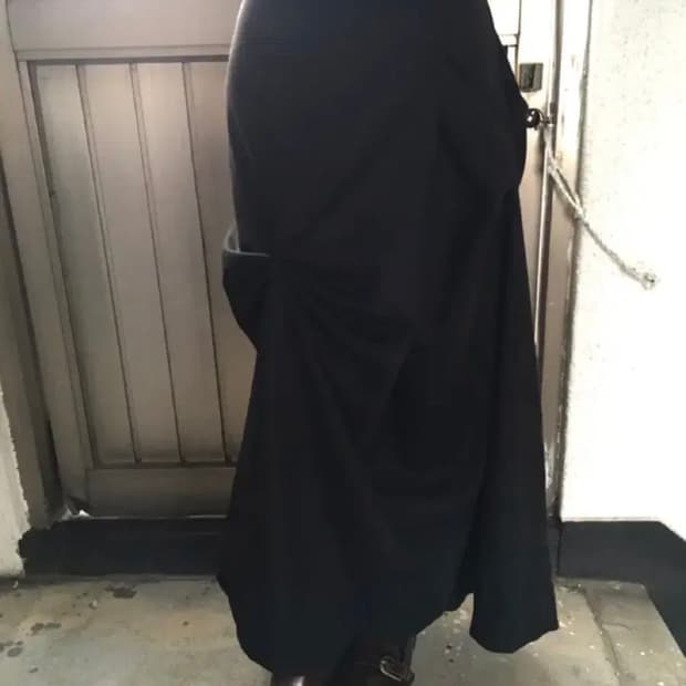 주름롱스커트 M