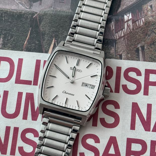 세이코 Seiko Chronos 스퀘어 데이 데이트