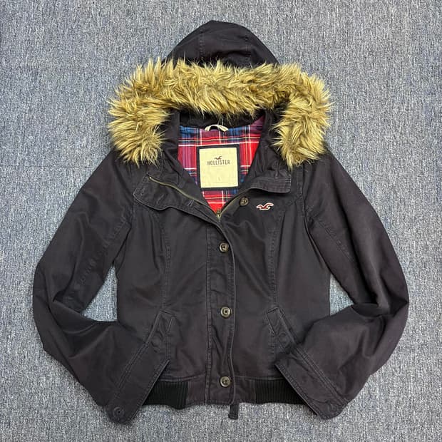 홀리스터 핀터깔 울프죠 후드 자켓 L