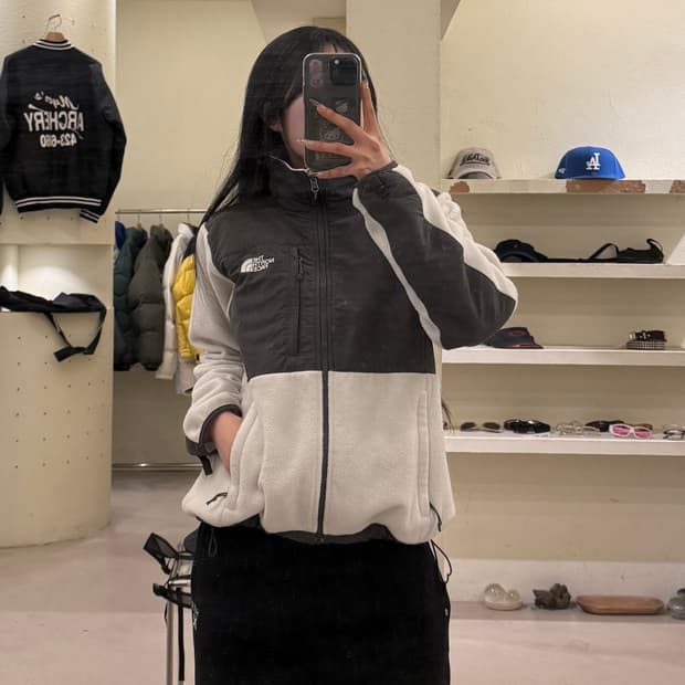 노스페이스 플리스 투톤 집업 U791