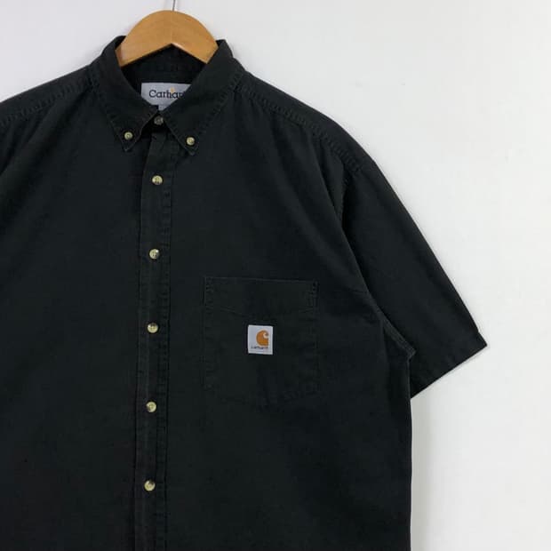 XL 칼하트 블랙 워크 셔츠