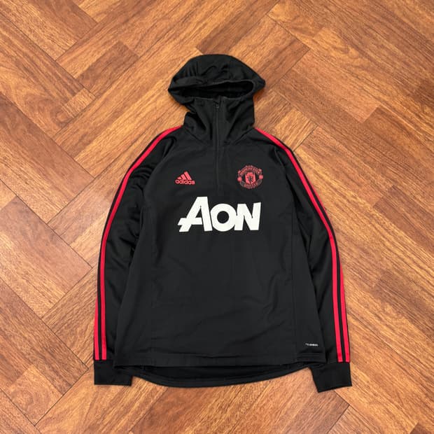 2XL 아디다스 맨체스터유나이티드 18-19시즌 트레이닝 후드 웜탑 