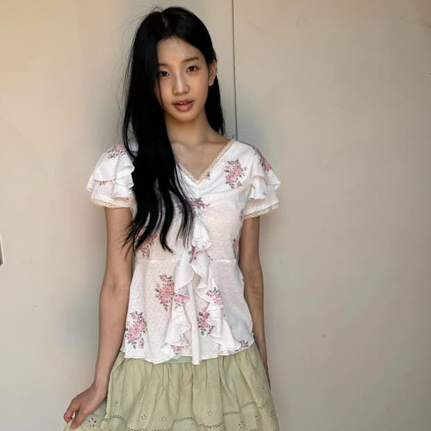 인앤양인하모니 프릴 탑 로즈 Frill top rose