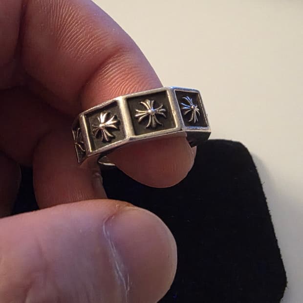 [US8] Chromehearts 알파벳블럭 링 크롬하츠