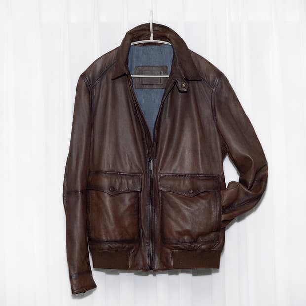 마시모두띠 파티냐 레더 A2 플라이트 자켓 (M / 95-100)