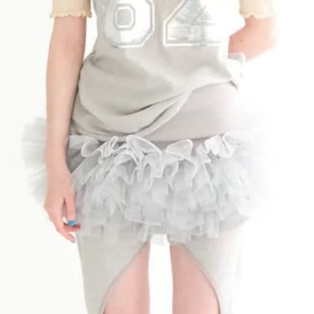 구해요) 샵페어리 튤스커트 그레이