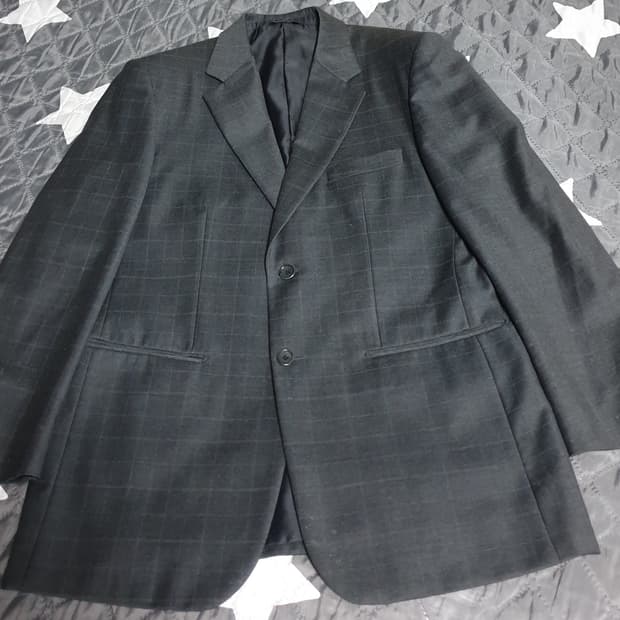 BASSO 빈티지 양모100% 골덴텍스 클래식 블레이저 (L)