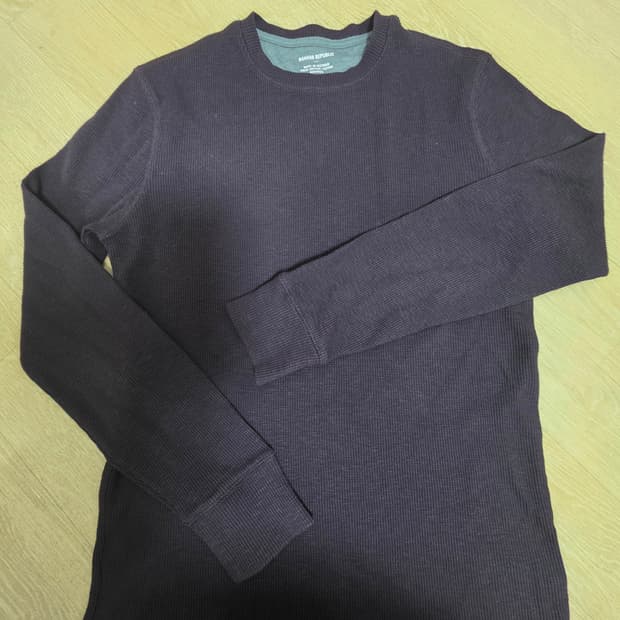 바나나리퍼블릭 라운드넥 와플 니트 S