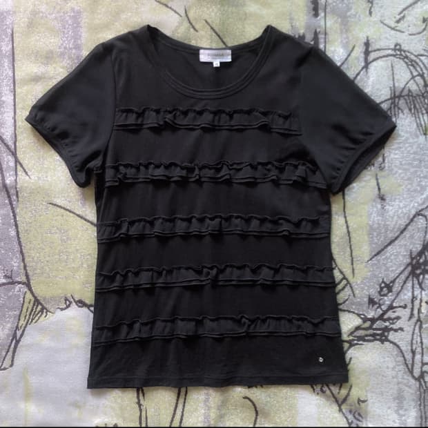 Sonia Rykiel frill T-shirt 프릴 반팔티