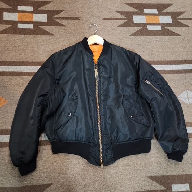 알파 USAF 90s Ma-1 플라이트 자켓 L