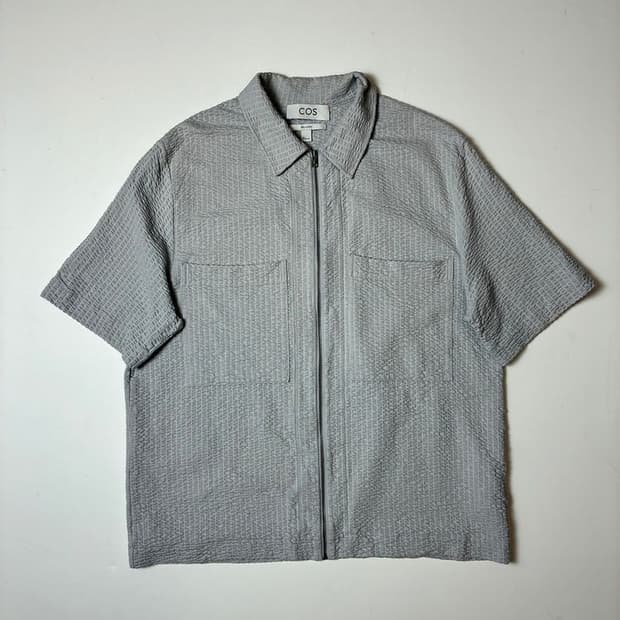 코스 COS 릴렉스트 시어서커 집 셔츠 PN9176