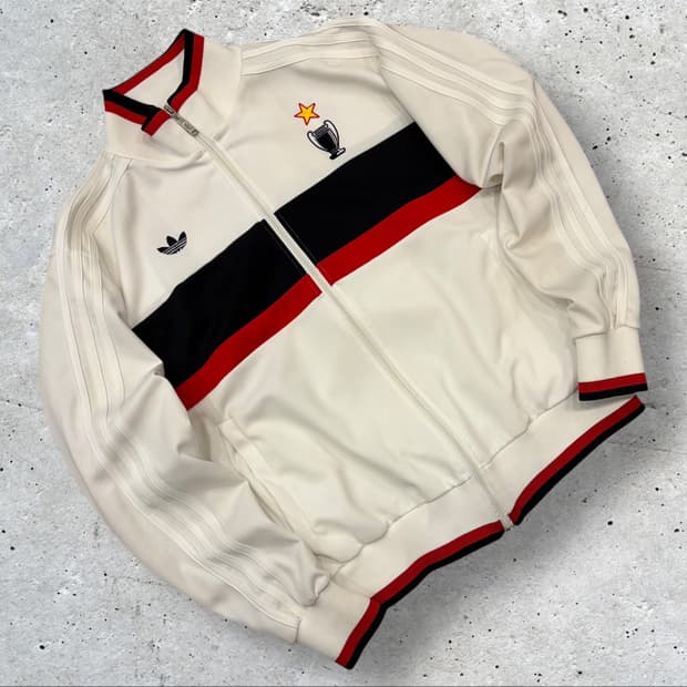 [L] 07s 아디다스 AC밀란 트랙탑 화이트 져지 B721