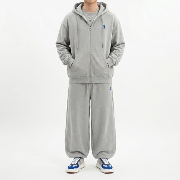 아더에러 시그니피컨트 TRS 태그 셋업 (후드집업/조거팬츠) 그레이