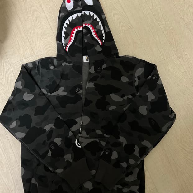 베이프 흑계 후드집업 / M