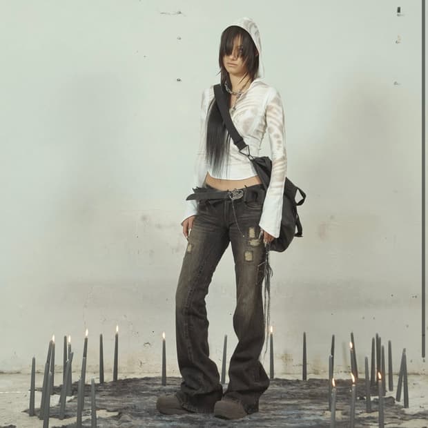 aesynctx SCAR BOOT CUT PANTS