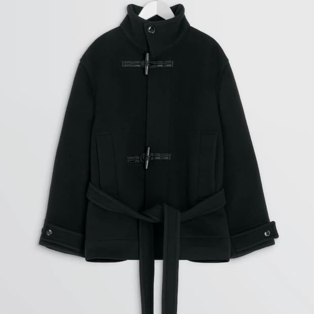 Lemaire Short Duffle Coat - Black