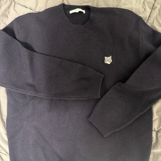 메종키츠네 울 니트 xl