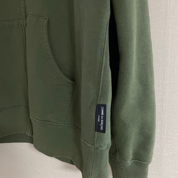 Comme Des Garcons Homme 가먼트다잉 후드집업