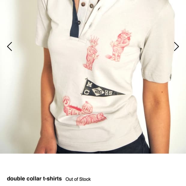double collar t-shirts 급처
