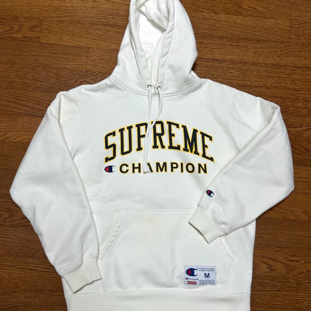 17ss 슈프림x챔피온 콜라보 후드티