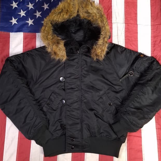 오리지날 민수용 알파사 블랙 N-2B 자켓