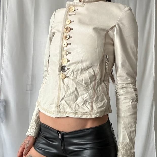 Marithe Francois Girbaud 레더 자켓