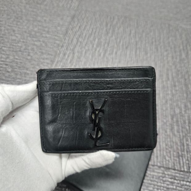 [특가][정품] 입생로랑 크로커다일 카드지갑