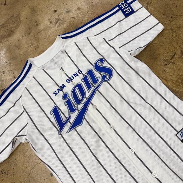 [정품/100] 삼성라이온즈 올드 홈 유니폼 노마킹 b14