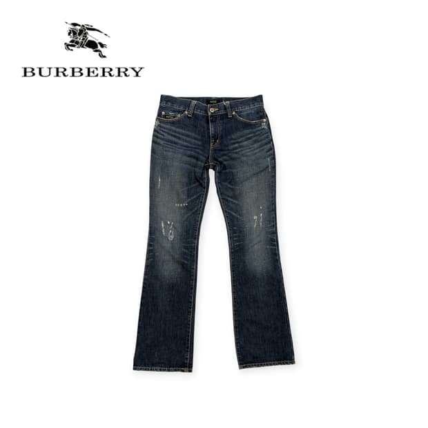 버버리 블랙라벨 디스트레스드 데님