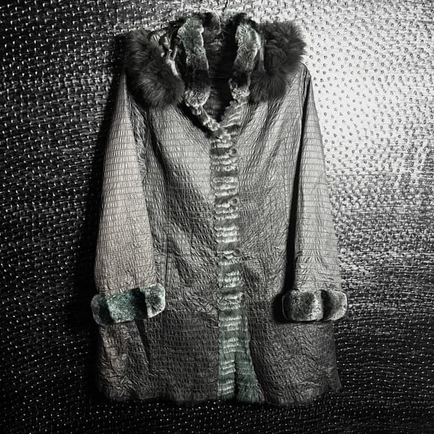 Arboirent 플리츠 퍼 트리밍 코트