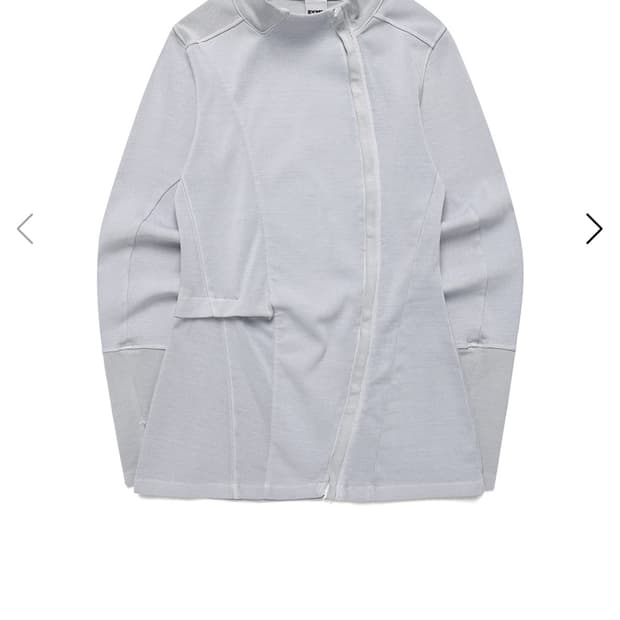 Side Tuck Rib Top (Light Grey)