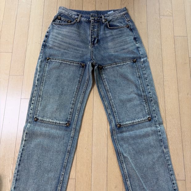떠그클럽 Thug Club Double Knee Laser Denim