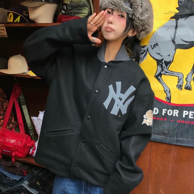 Bape X Neighborhood Collaboration 바시티자켓