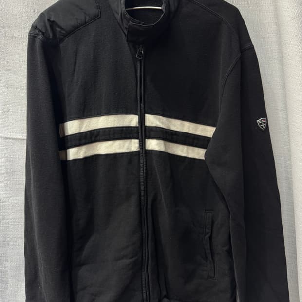 올드스쿨 폴로랄프로렌 로고와펜 스웨트셔츠 투웨이 집업 L(M)