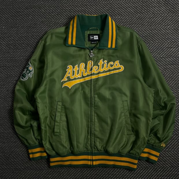 뉴에라 MLB 오클랜드 애슬레틱스 스타디움 바시티 재킷o 3959