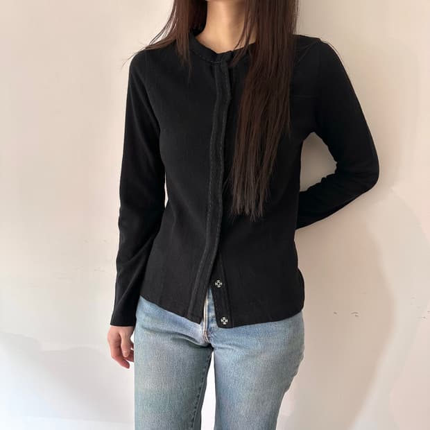 요지야마모토 i wish 디테일 가디건