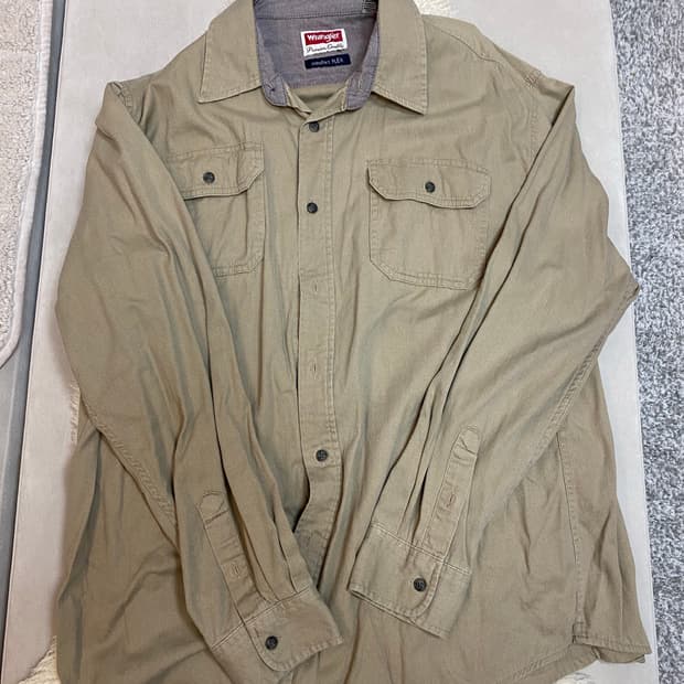 랭글러 wrangler 데님 셔츠 웨스턴 샴브레이 셔츠 xl 105